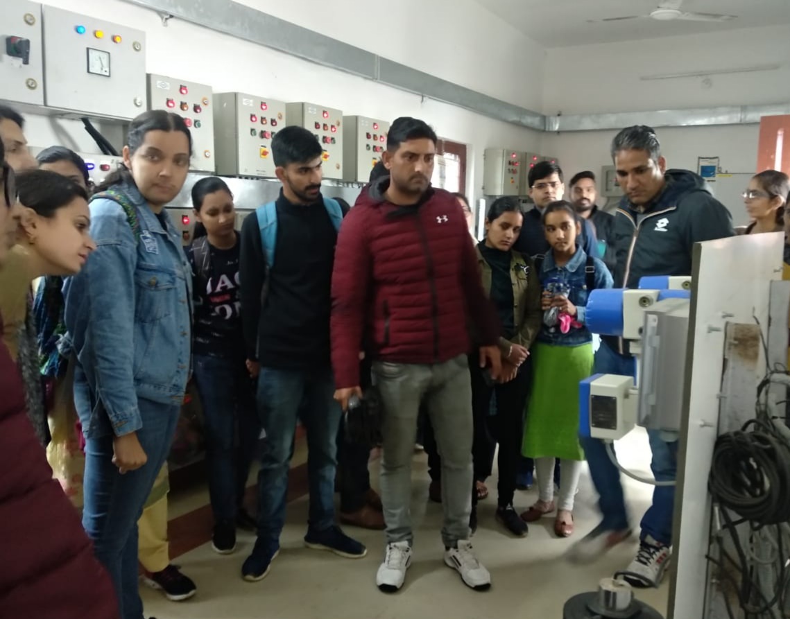 Students of chemistry department visited water treatment plant on 7th march 2020 situated at kangnidhar to understand various processes involved in water treatment
